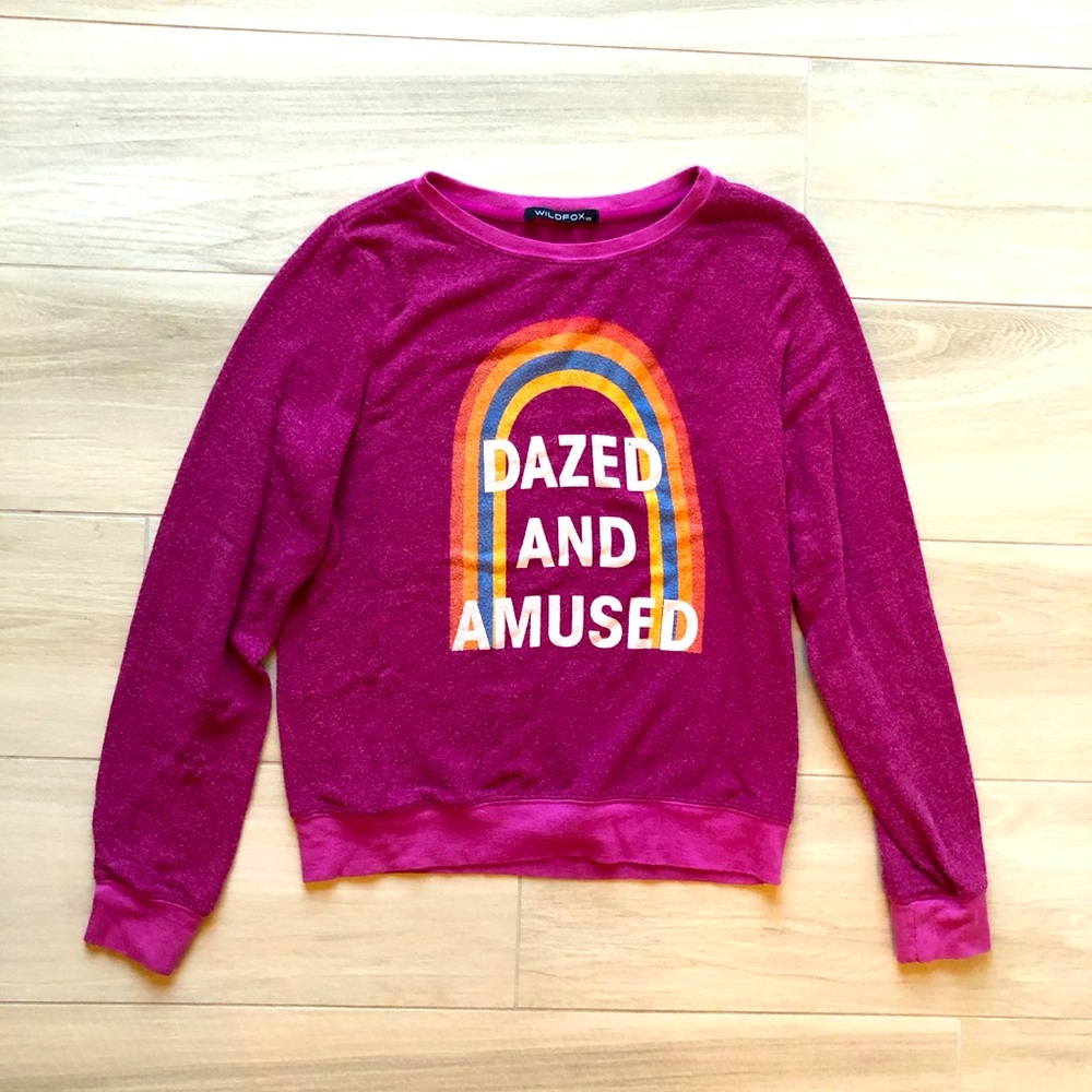 Wildfox dazed and amused crew neck